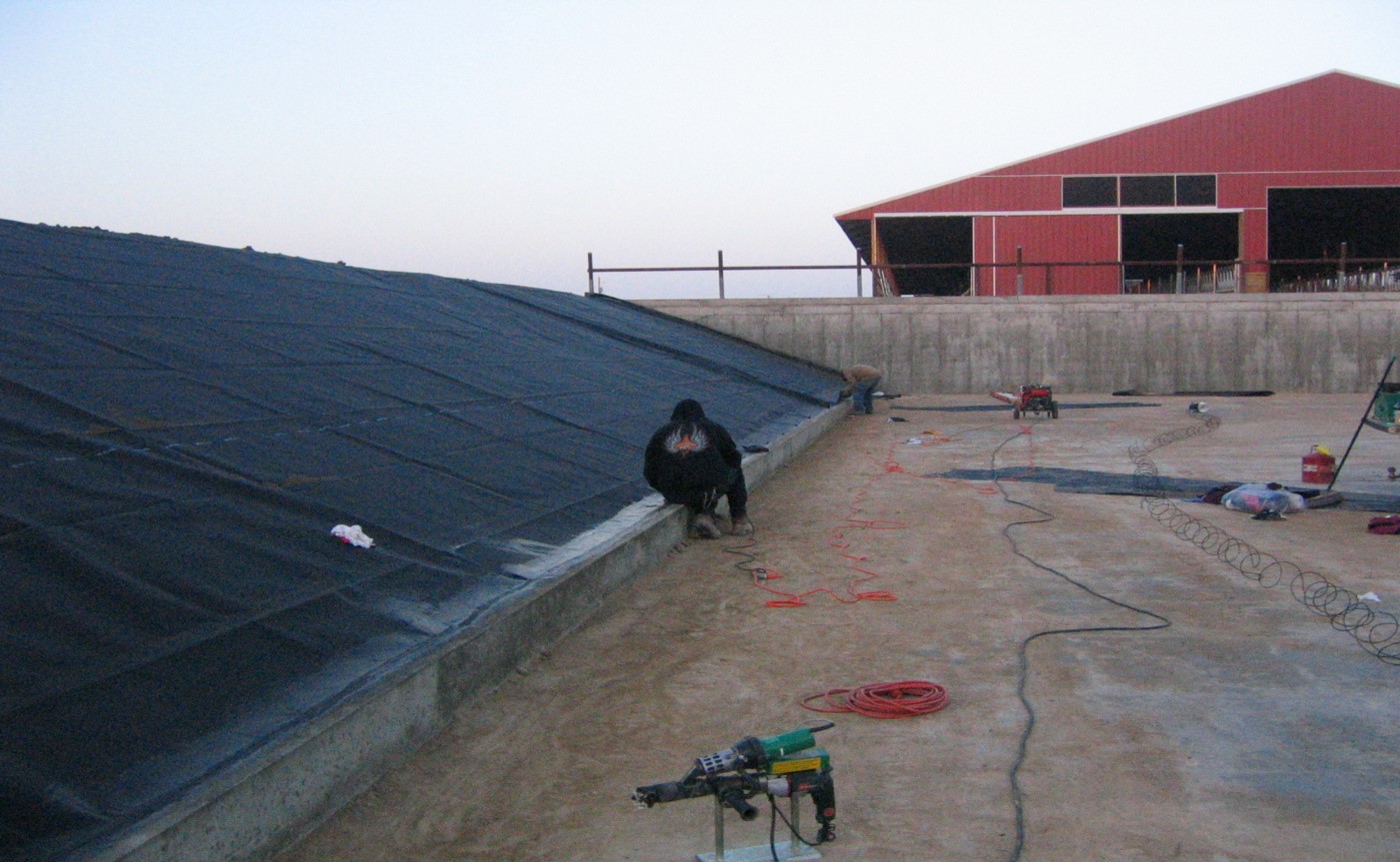 Waste Lagoon and Geomembrane 