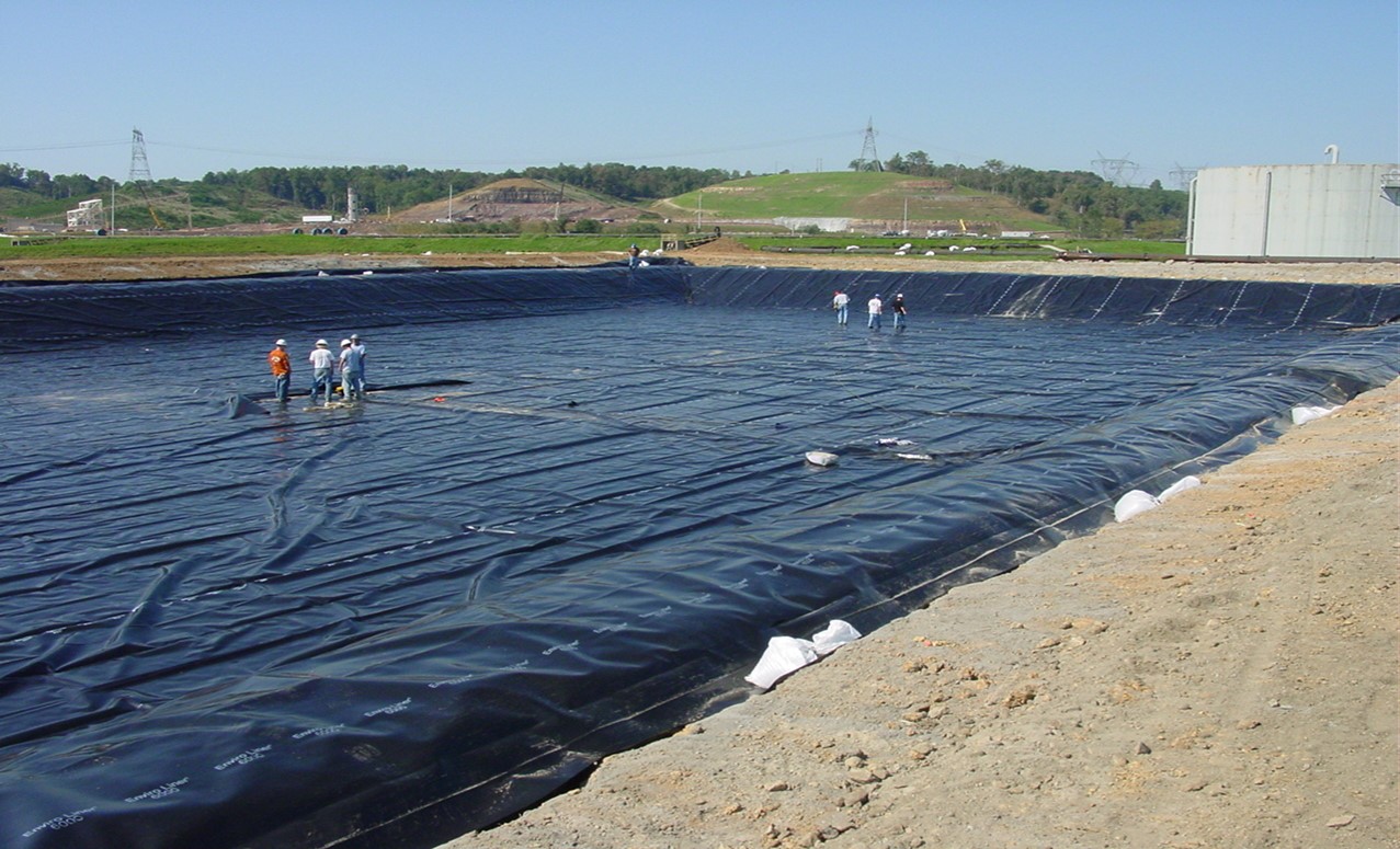 Holding Pond Geomembrane Liner